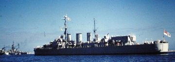 HMS Manxman at Port Said - Nov. 1956