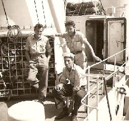 Signalmen on the Flagdeck - HMS Manxman 1956